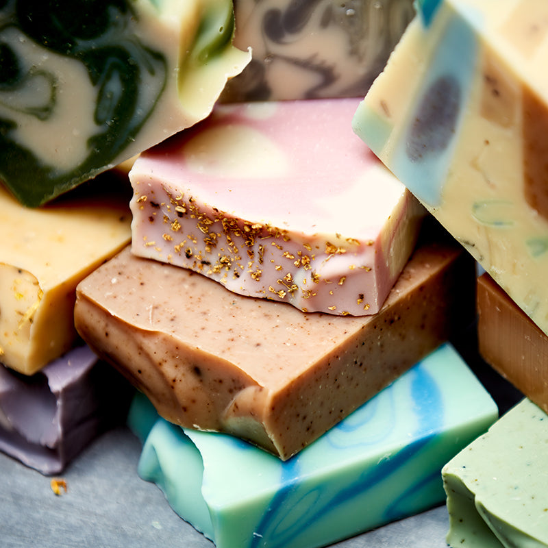collection of unboxed soap distillery bar soaps